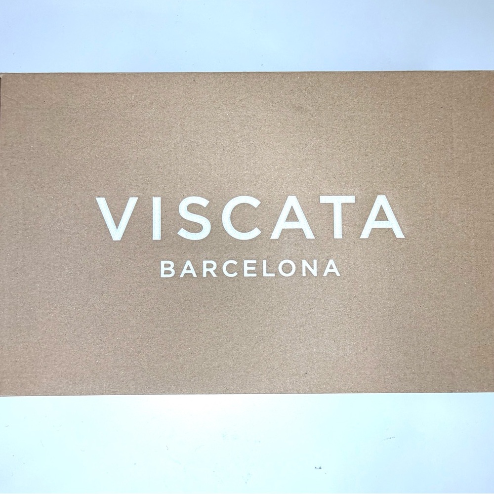 Viscata Estartit Women's Ash Gray Canvas Espadrille Wedge Sandals, size 39. NEW! - Picture 6 of 6